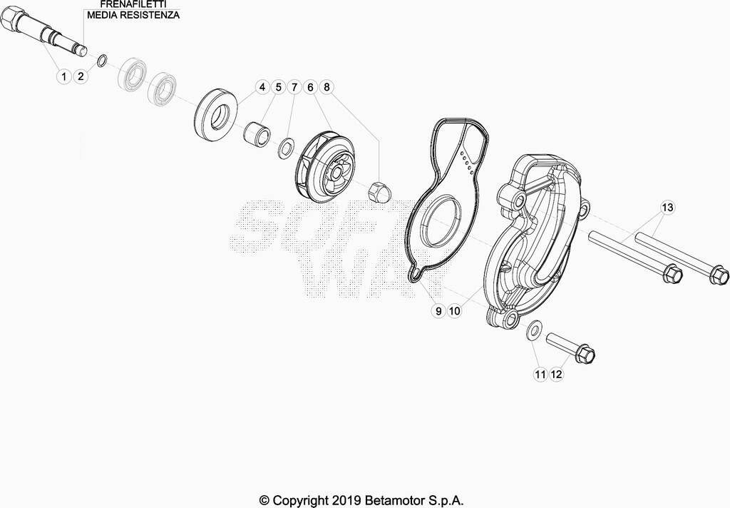 POMPE A EAU POUR 350 RR 2020