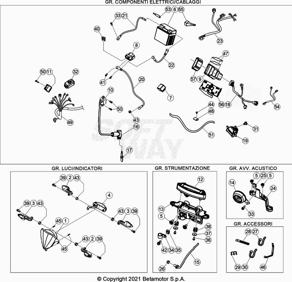 CIRCUIT ELECTRIQUE POUR 300 RR 2020