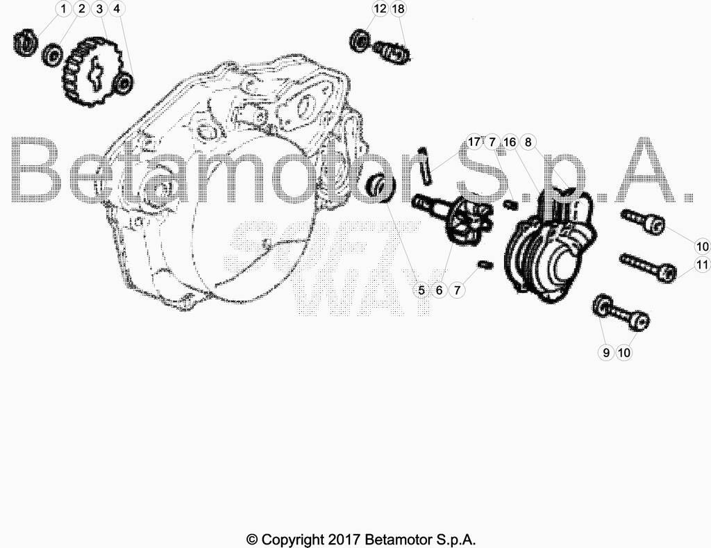 CIRCUIT DE REFROIDISSEMENT POUR BETA 50 ENDURO RACING 2019