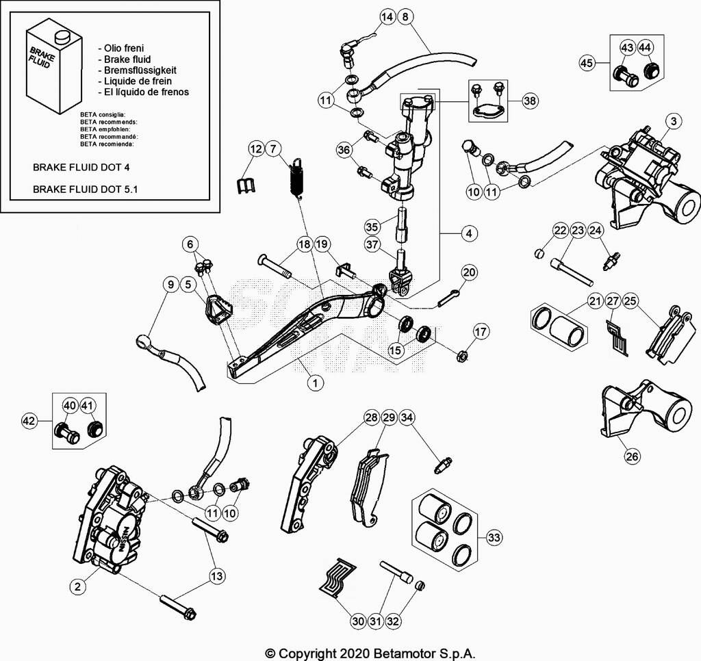 FREIN POUR 250 RR 2023