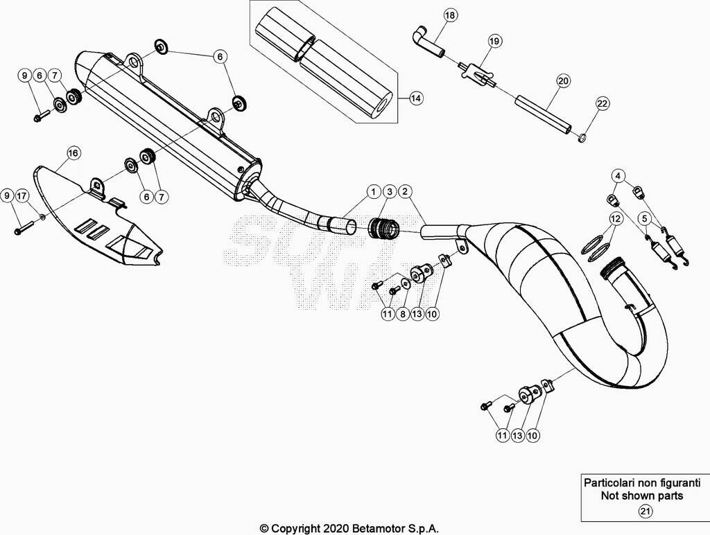 ECHAPPEMENT POUR BETA 200 RR RACING 2021