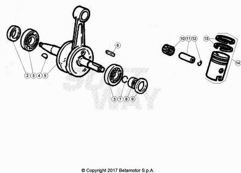 VILLEBREQUIN PISTON POUR BETA 50 ENDURO RACING 2020