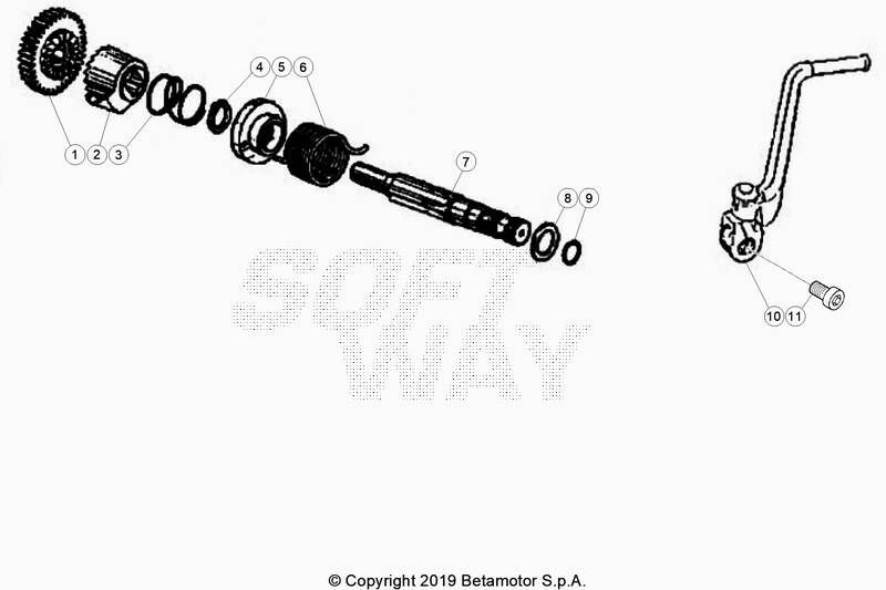 KICK POUR BETA 50 ENDURO SPORT BLANC 2020