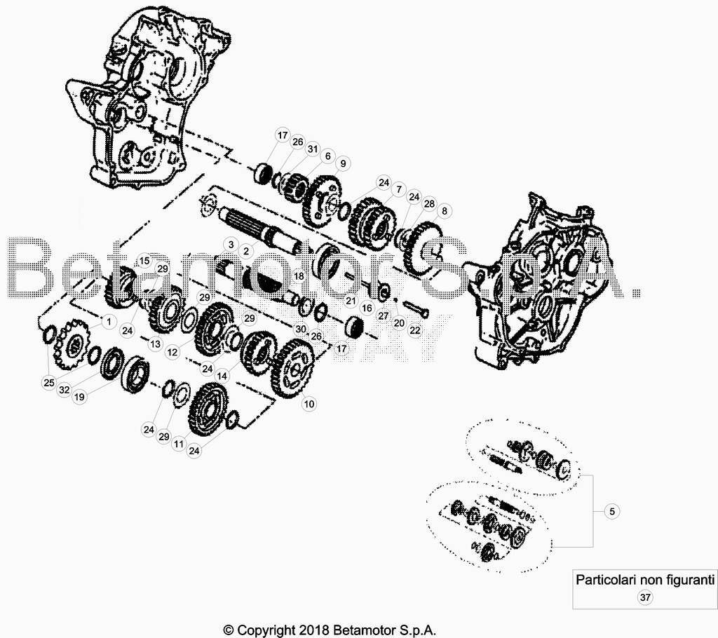 BOITE A VITESSE POUR BETA 50 ENDURO RACING 2018