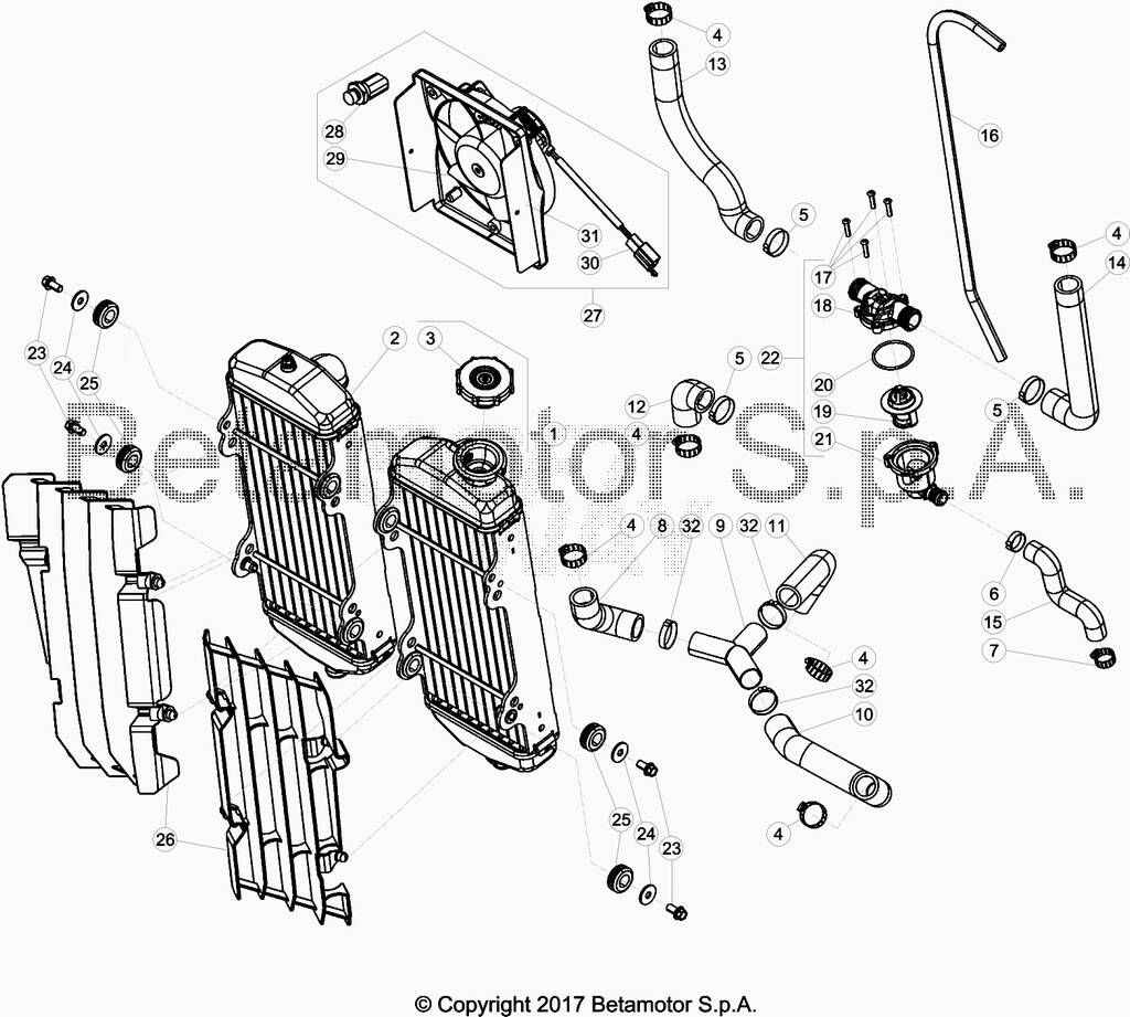 RADIATEUR POUR 350 RACING 2018