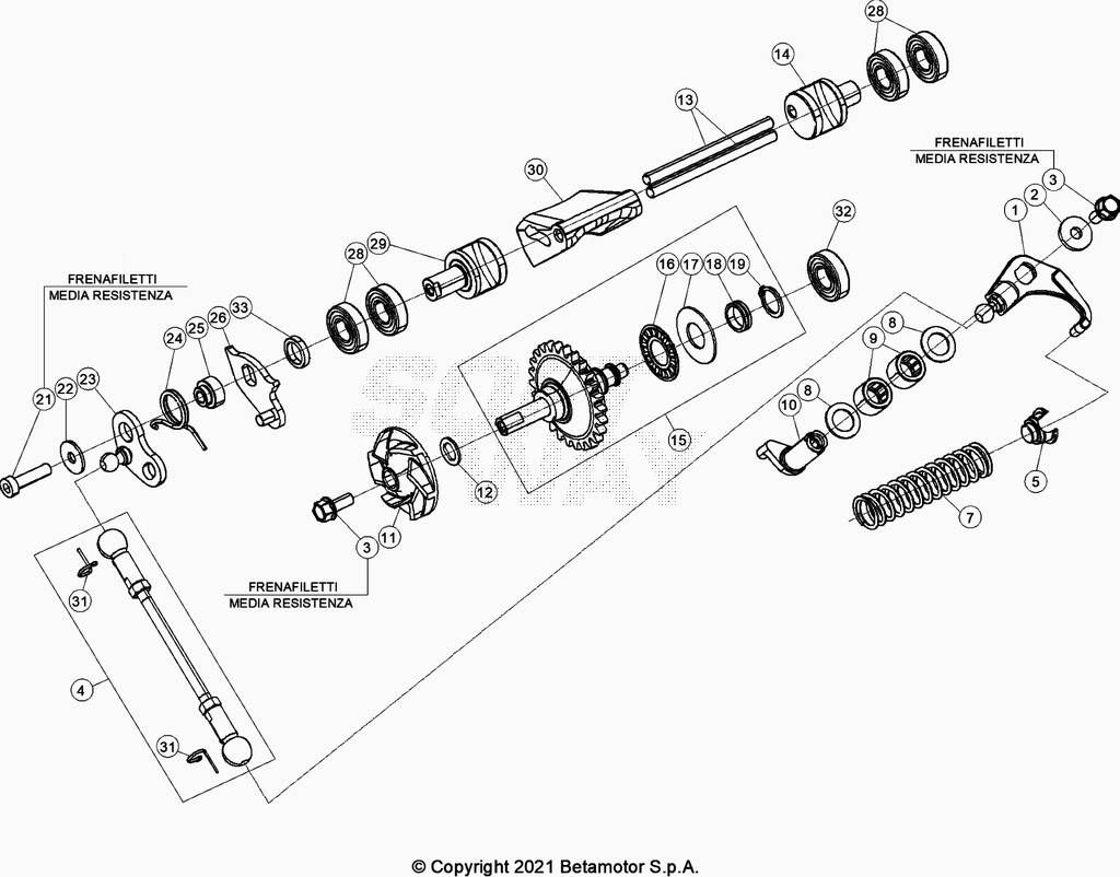 POMPE A EAUVALVES POUR 125 RACING 2022