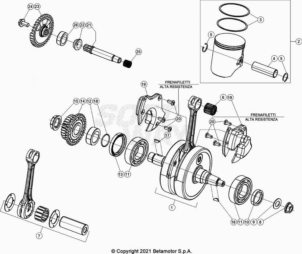 VILEBREQUINPISTON POUR 300 RACING 2022