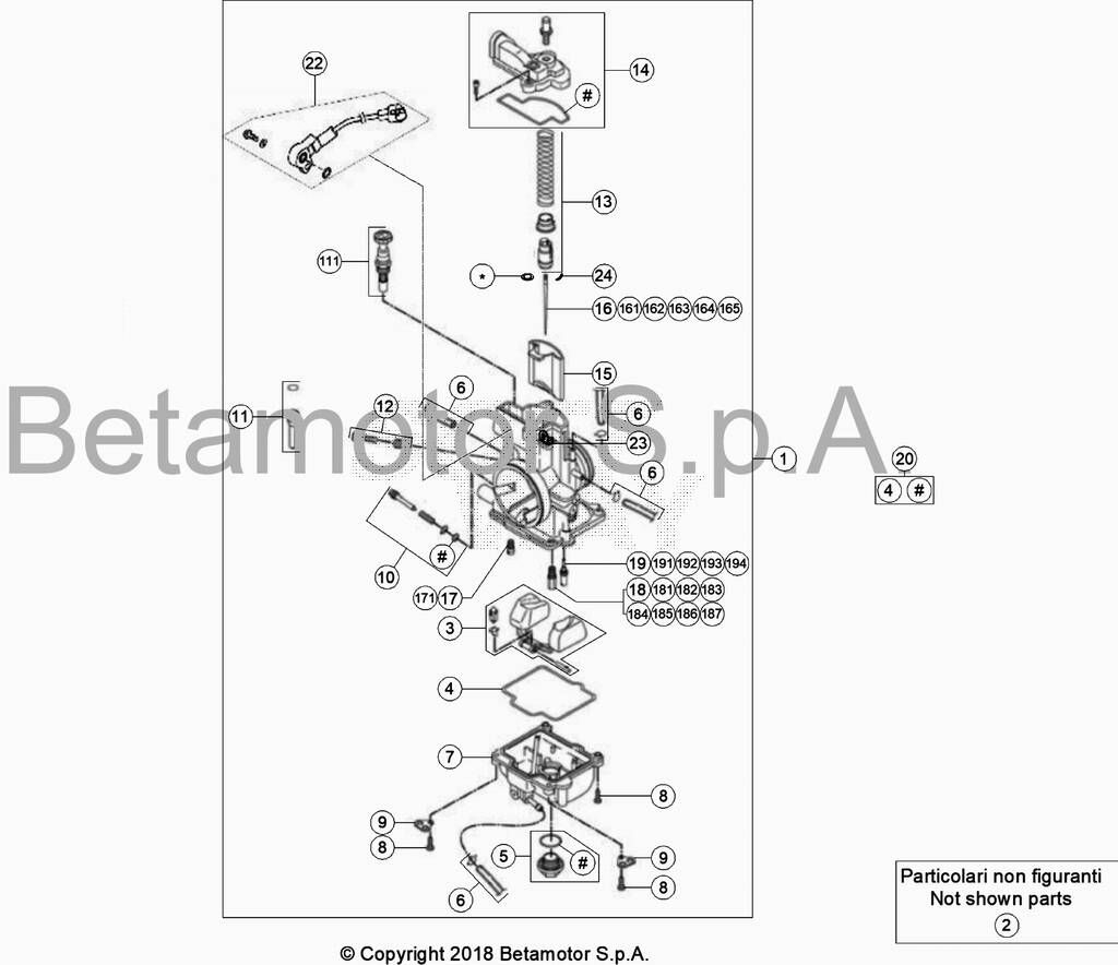 CARBURATEUR POUR BETA 200 RACING 2022