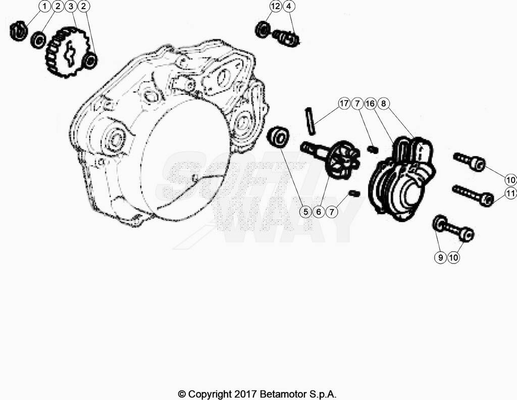 POMPE A EAU POUR ENDURO RED RR 50 2T 2023