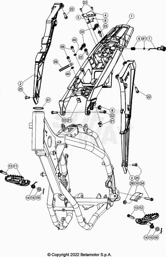 BOUCLE ARRIERE POUR 300 RX 2024