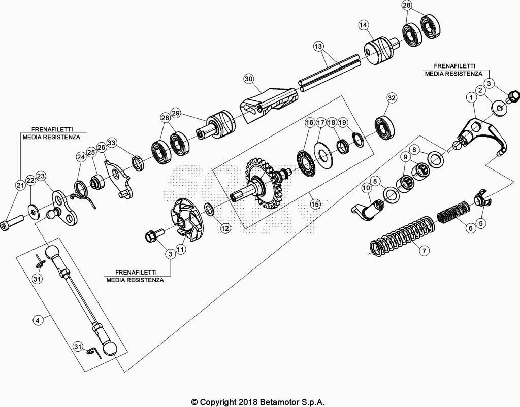 POMPE A EAUVALVES POUR 125 RACING 2020